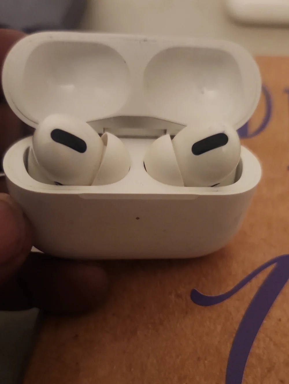 Apple White Earbud Headphones with Black Accents